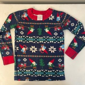 Hanna Andersson Gnome Sweet Gnome Jammie Top Only Size 4 kids